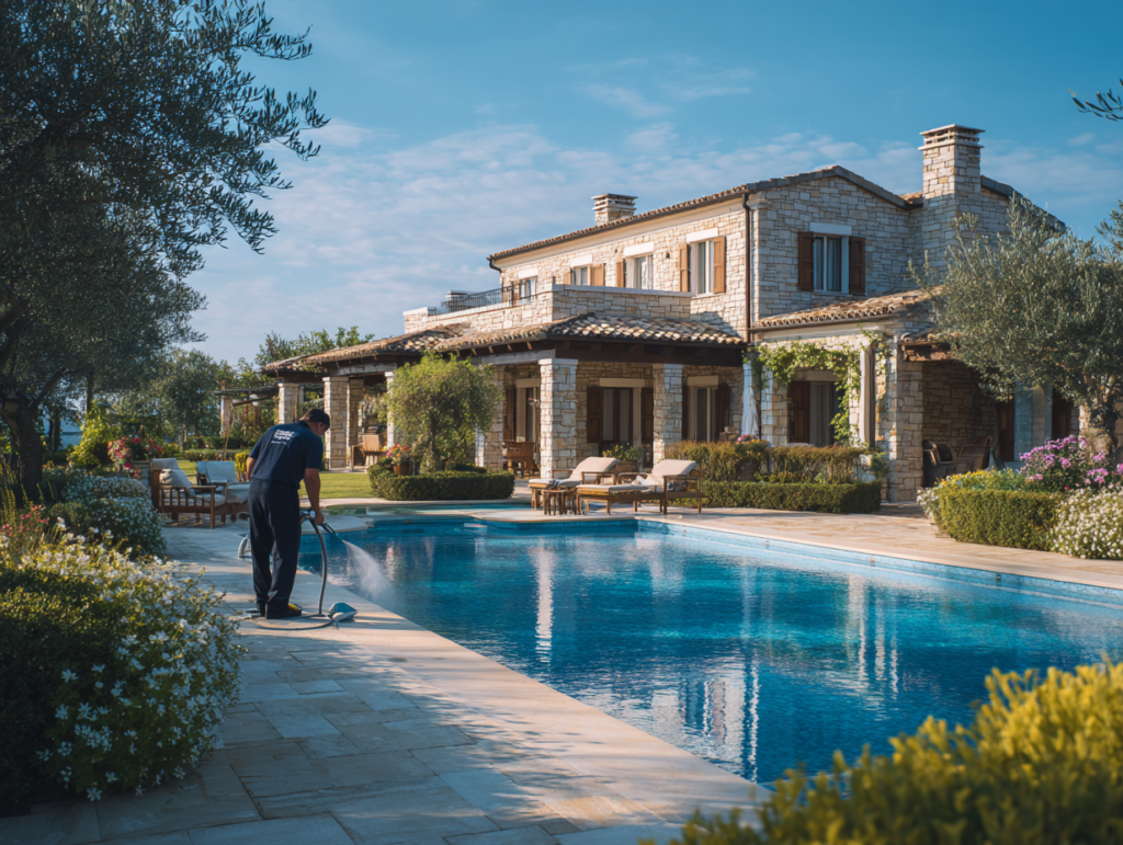 Čišćenje kuća za odmor i vila u Istri s bazenima