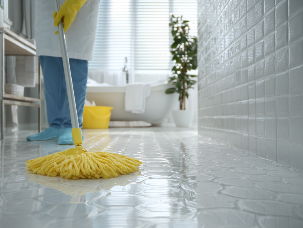 Čišćenje kupaonice apartmana u Istri